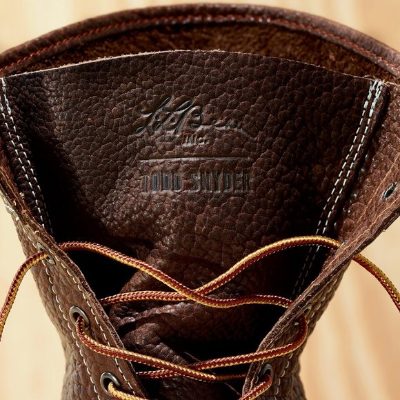 L.L.BEAN x TODD SNYDER Chocolate Bison Leather Bean Boots main image 14